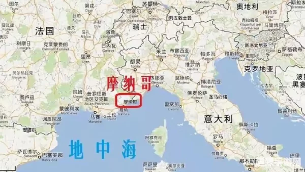 摩纳哥地图